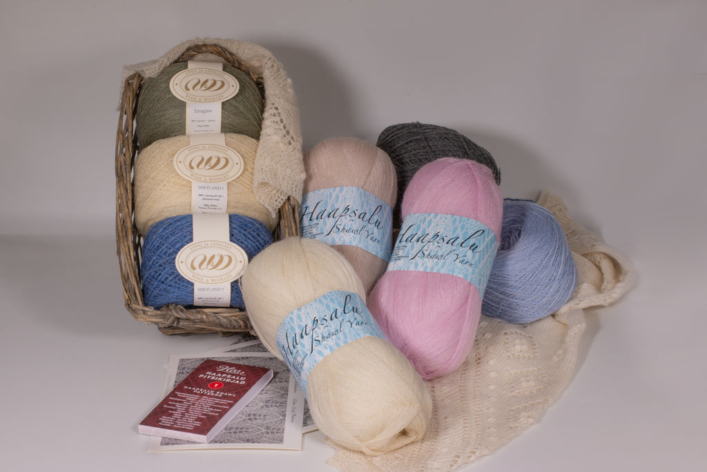Yarns for lace knitting