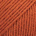 DROPS Cotton Merino rust uni colour 25