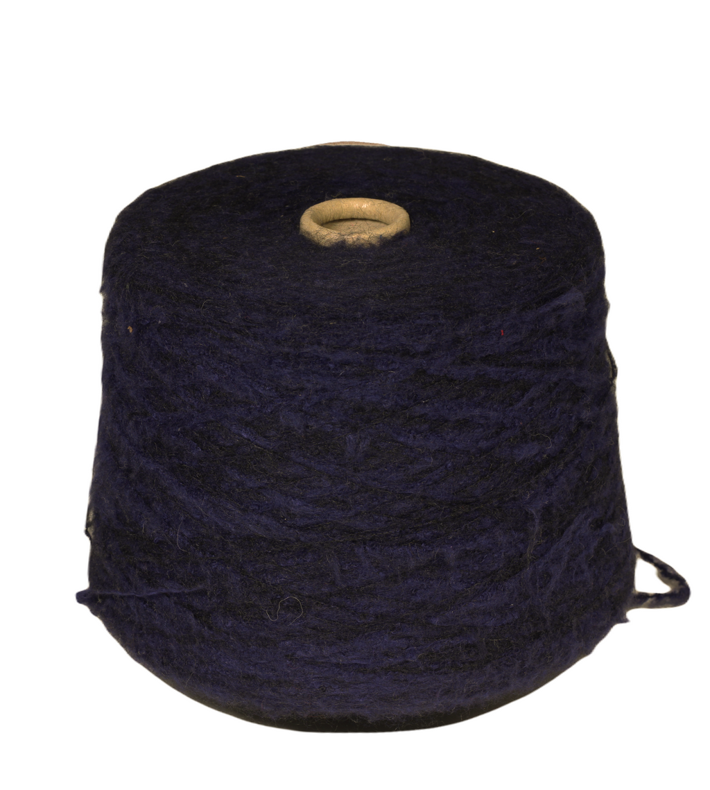 Barrique kid mohair with elasthane c. dar blue with black, coneyarn