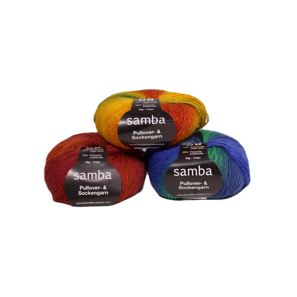 Samba wool and polyamide mix color sock yarn