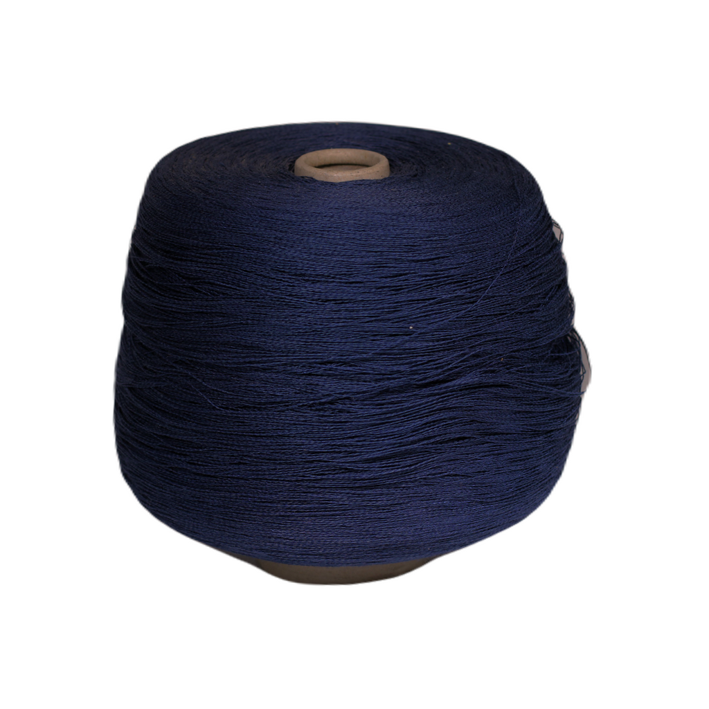 Kolino linen with viscose dark blue c.7619 yarn on cone