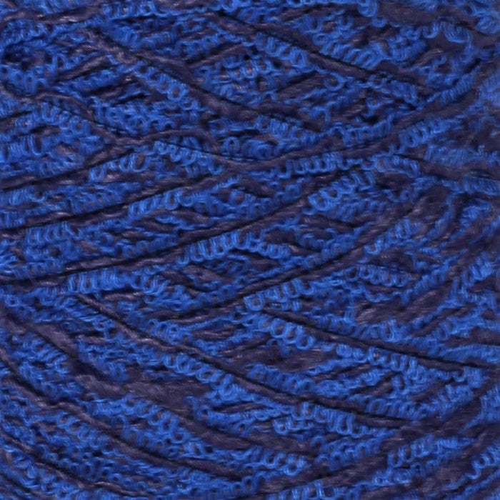 Ravenna chanel style yarn with cotton and linen c.6 blue with black
