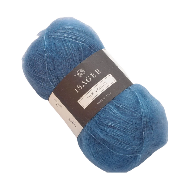 Isager silk mohari c.044 bright blue
