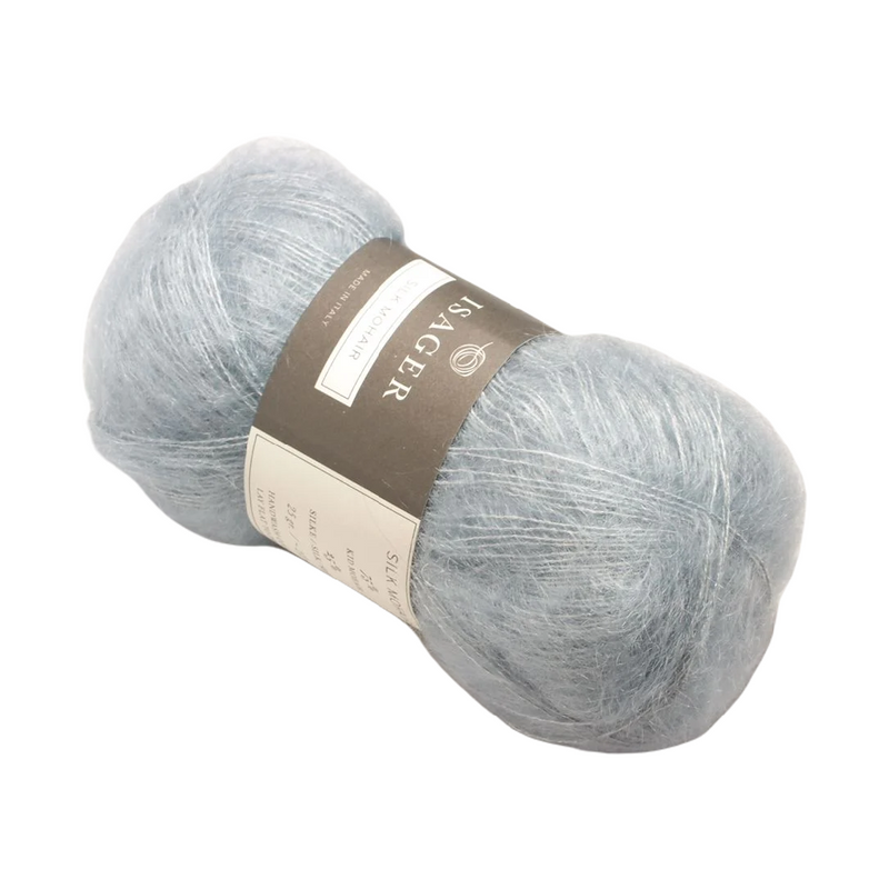 Isager silk mohari c.041 greyishblue