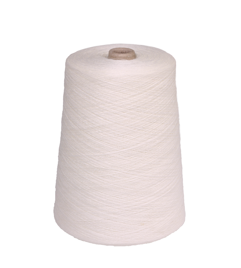 Flax linen yarn on cone c. 005 white