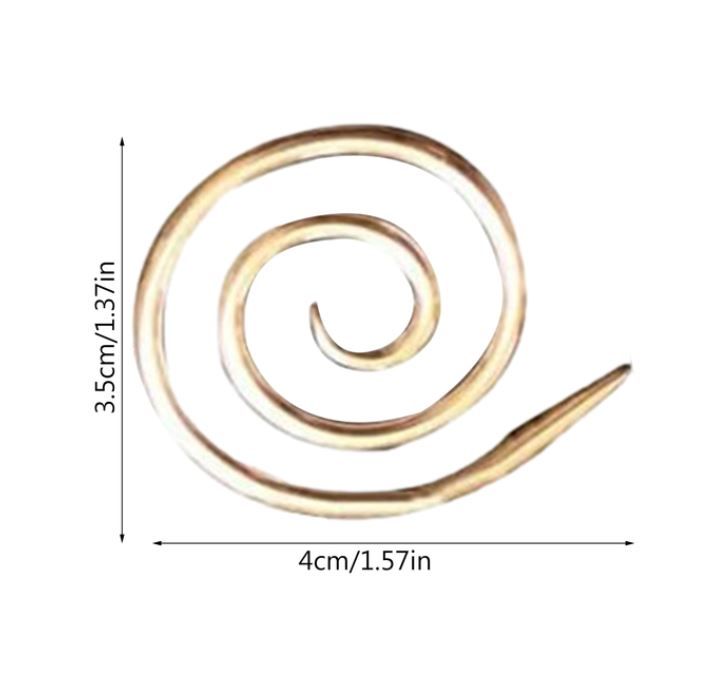 Spiral Cable Knitting Needle c. gold