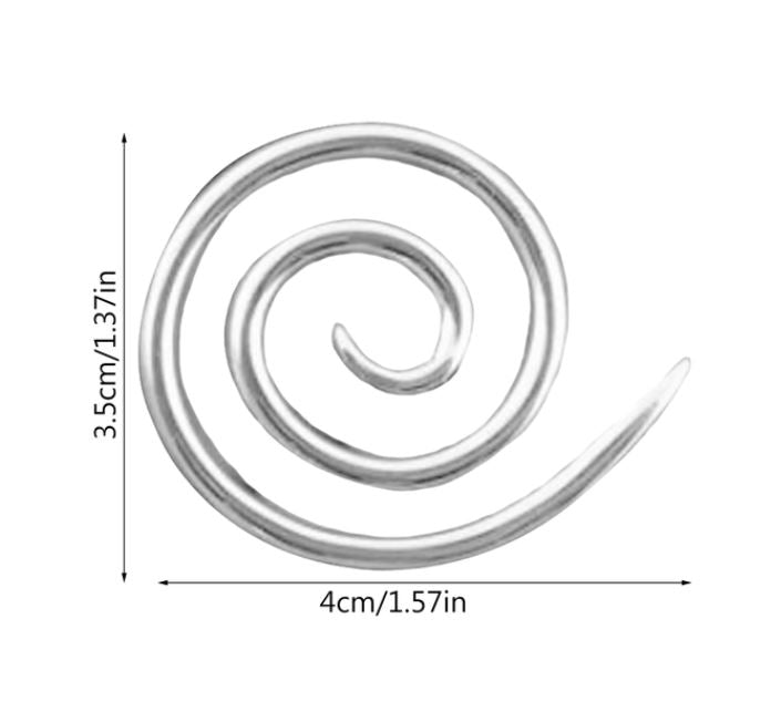 Spiral Cable Knitting Needle c. silver