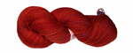 Artistic 2 ply multicolored wool yarn from Estonia c. reddish brown