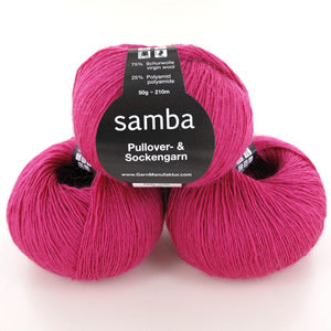 Samba wool and polyamide c.840 hot pink