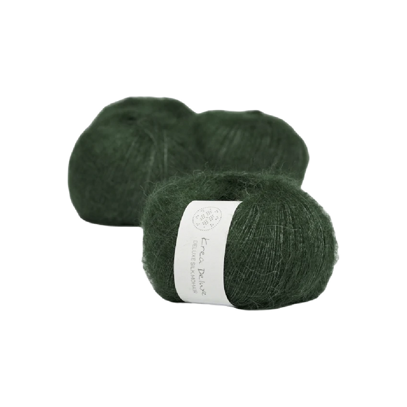 Deluxe Silk Mohair Krea c.36 army green