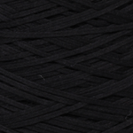 Monet col.099, black, cotton ribbon yarn on cone