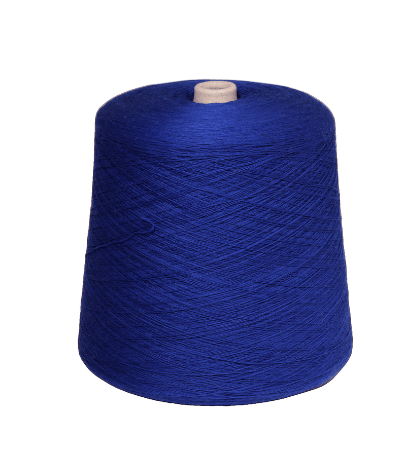 Alice, fine merinowool c.5RI royal blue yarn on cone