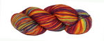 Artistic 2 ply multicolored woolyarn from Estonia c. rainbow