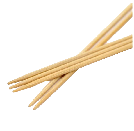 Bamboo double pointed needles, 5 psc in set