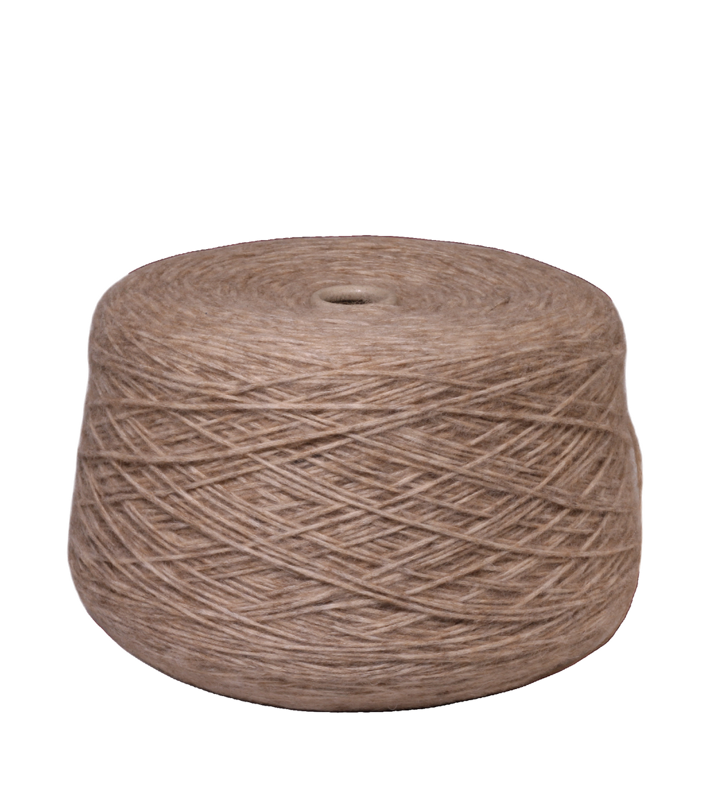 Cappuccino yarn on cone c. 7405 beige melange