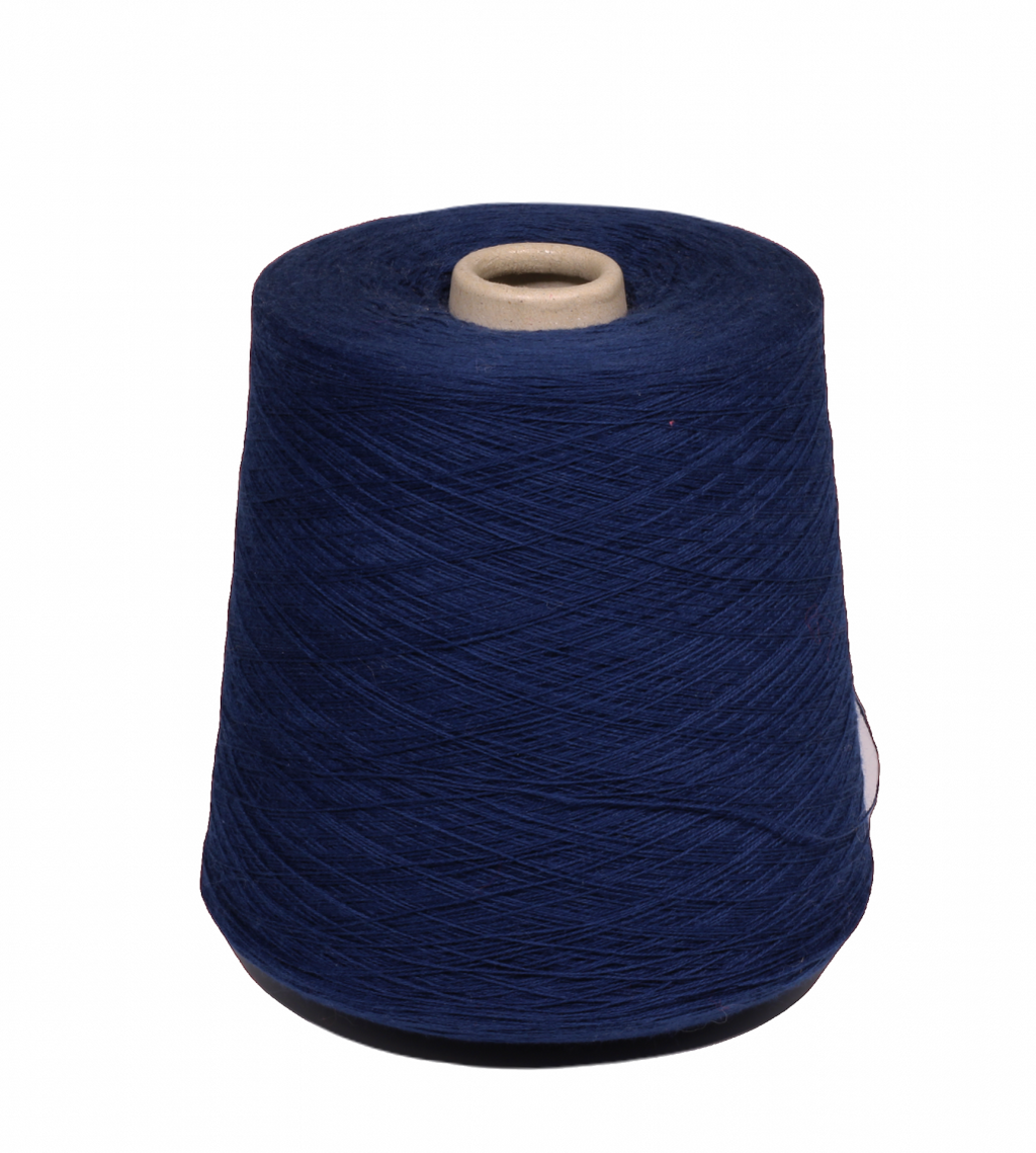 Cotone 2/20 cotton yarn c.blue macro, cone yarn