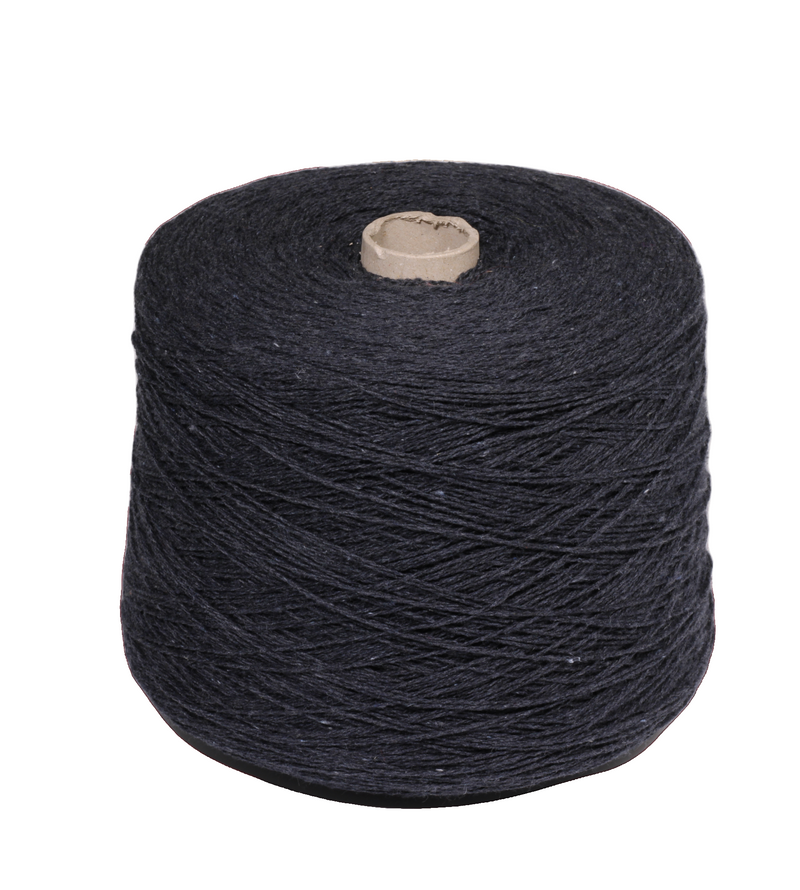 Denim 310 recycled cotton yarn,c.152 dark asphalt,yarn on cone