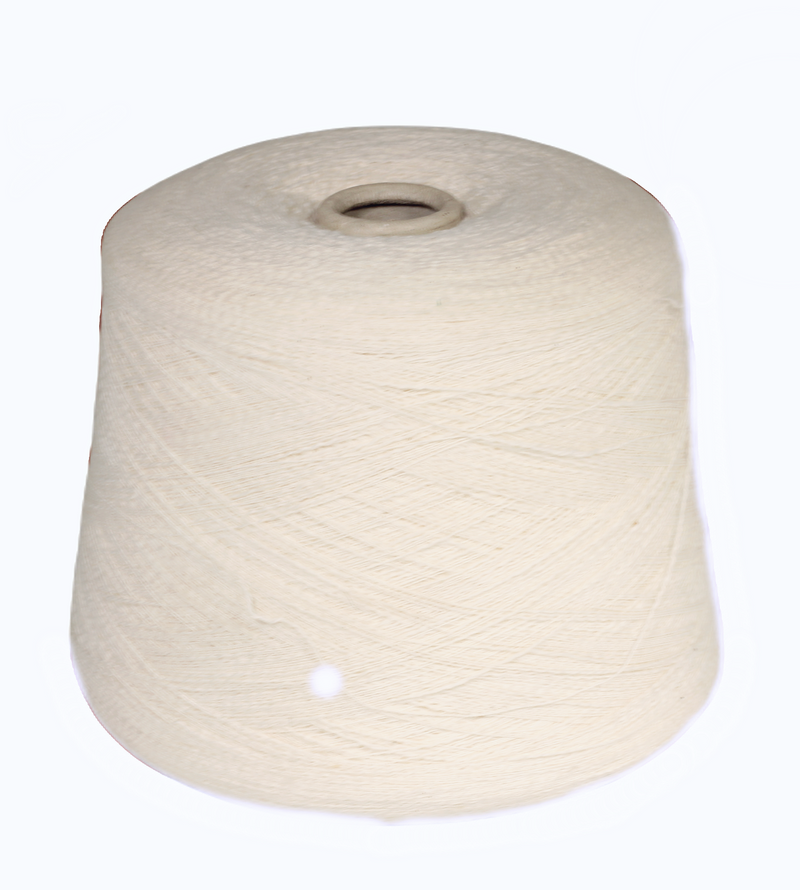 Elegante white lace yarn with cotton