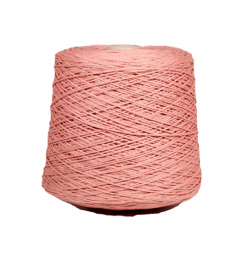 Intreccio mercerized cotton yarn on cone co. glazed pink