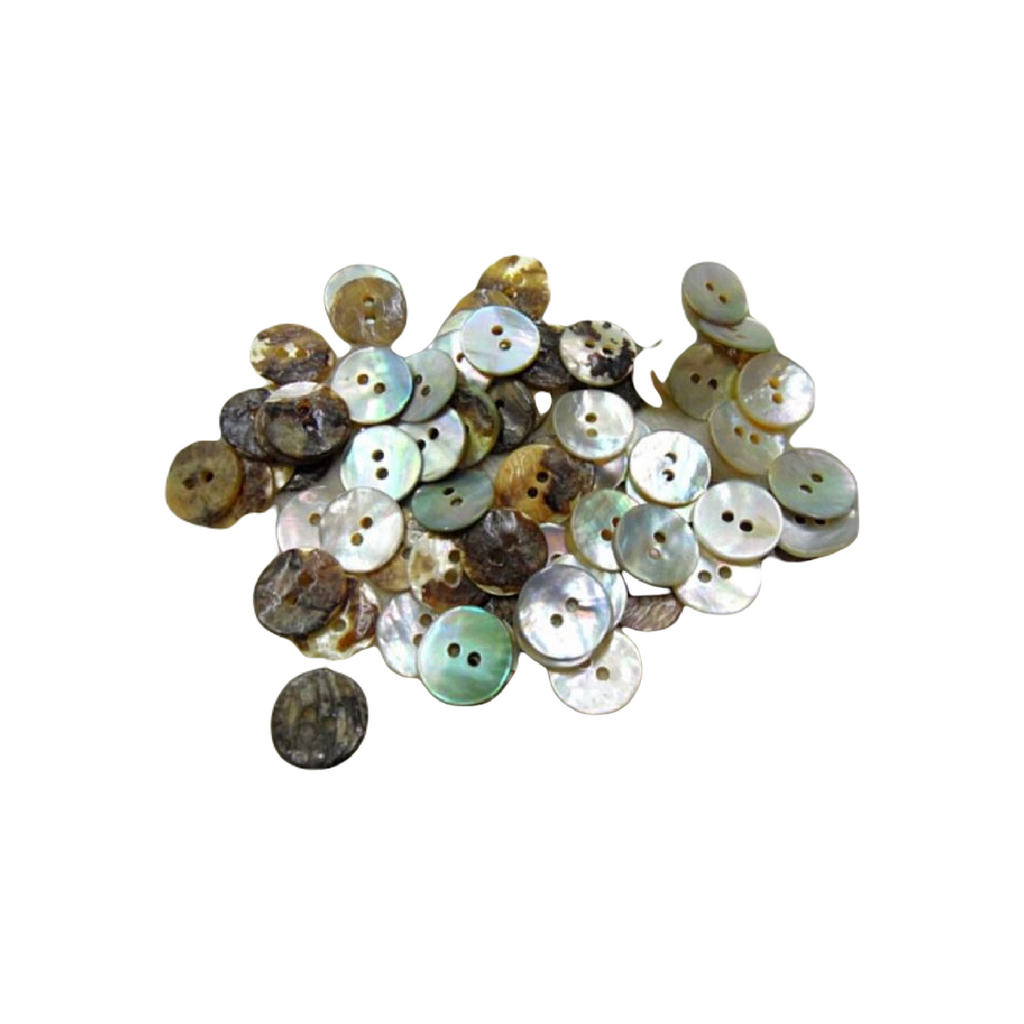 Mother pearl buttons with 2 holes