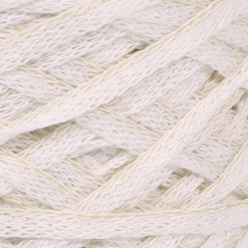 Othello cotton tape yarn c.7504 white with light olive thread