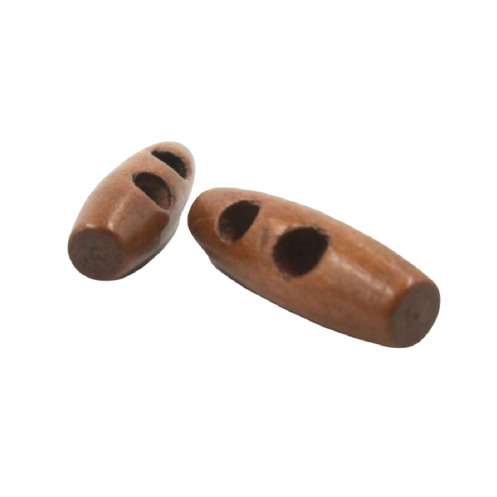 Wooden toggle Buttons 2 Holes  