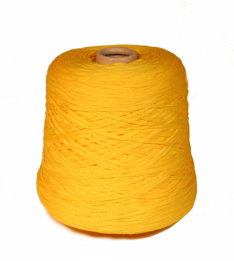 Spike mercerized cotton yarn on cone, c. sun yellow