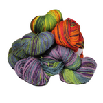 Artistic 2 ply multicolored woolyarn from Estonia