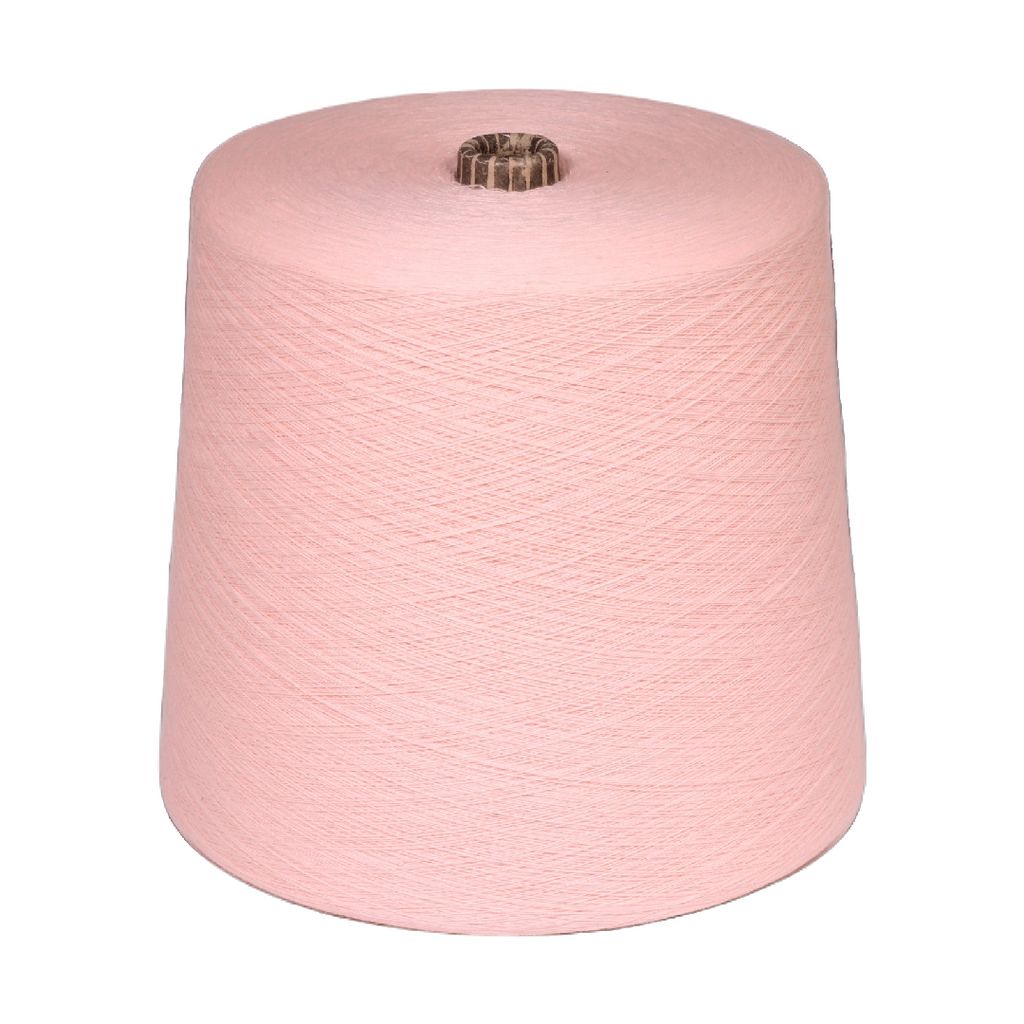 Yuma light pink cotton yarn on cone