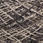 Bora Lin col.1 black /natural mouline yarn with linen and cotton