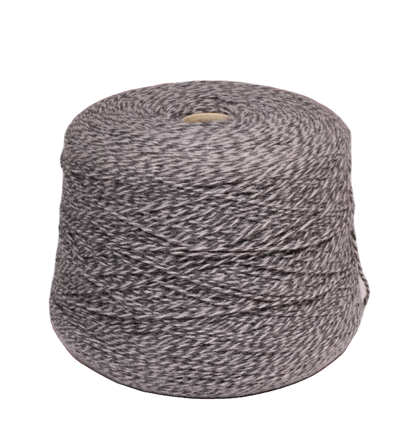 Brina Mouline grey white mouline cone yarn