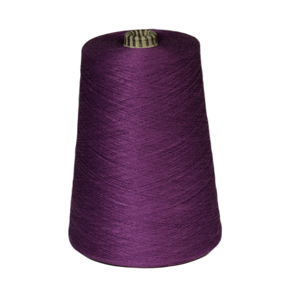 Flax linen yarn violet 4Z8 - fine cone yarn