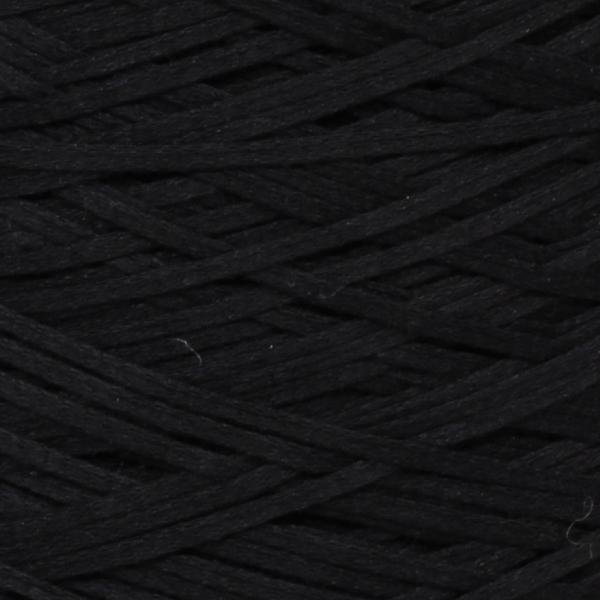 Monet col.099, black , cotton ribbon yarn