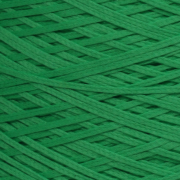 Monet col.050, green, cotton ribbon yarn