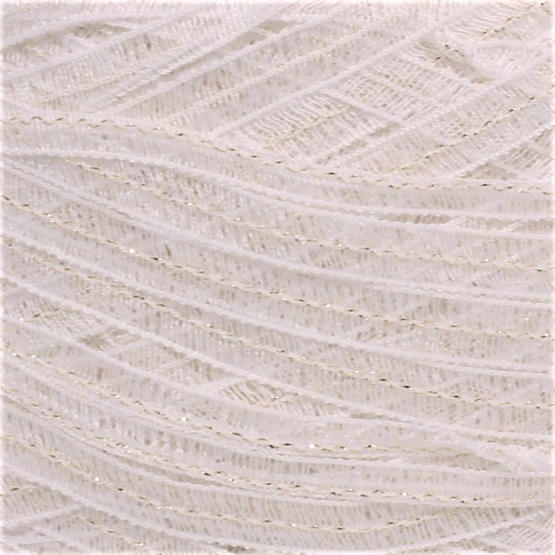 Power - cotton ribbon yarn with metal thread
