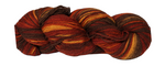 Artistic 2 ply multicolored woolyarn from Estonia c. rust