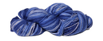 Artistic 2 ply multicolored woolyarn from Estonia c. blue white